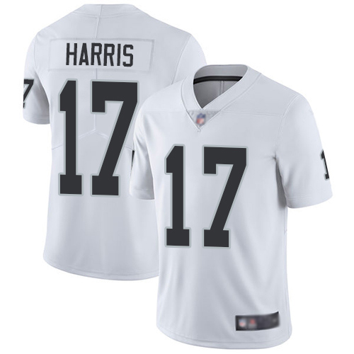 Men Oakland Raiders Limited White Dwayne Harris Road Jersey NFL Football #17 Vapor Untouchable Jersey->oakland raiders->NFL Jersey